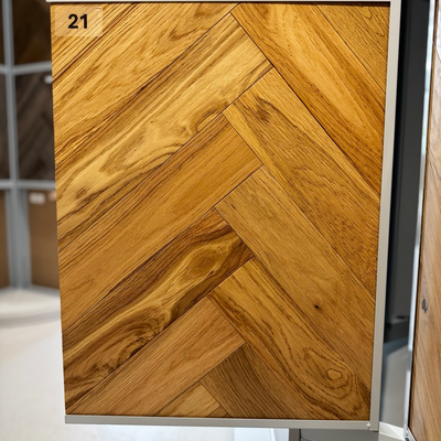 Kensington Engineered Real Wood Herringbone Oak Natural Brushed Lacquered